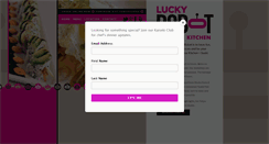 Desktop Screenshot of luckyrobotrestaurant.com